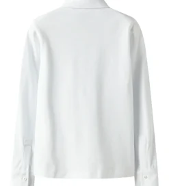 Skjorter-Name It Skjorte - Piqué - NkmRon - Jersey - Bright White