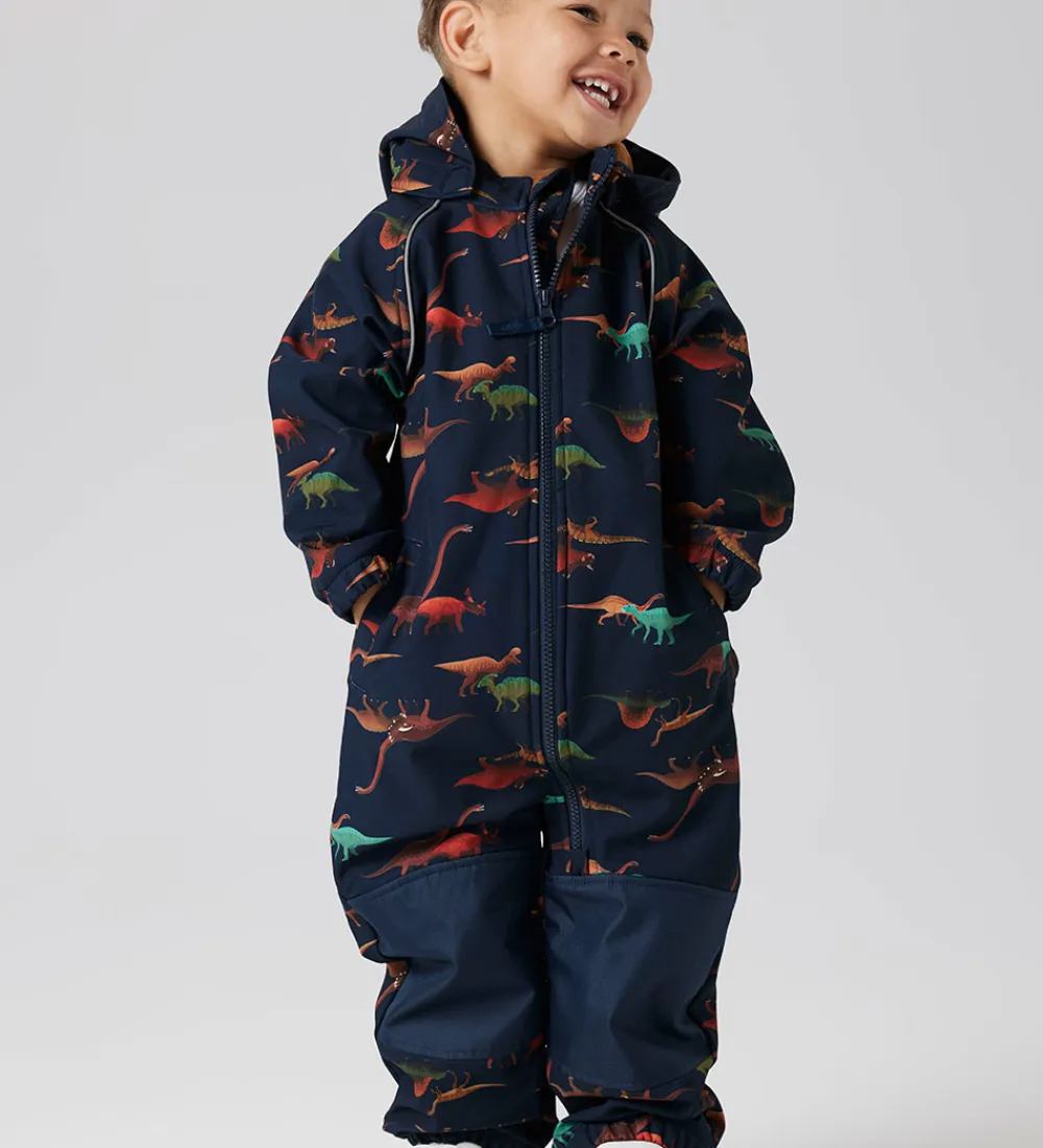 Softshell-Name It Softshelldragt m. Fleece - Noos - NmmAlfa08 - Dark Sapph