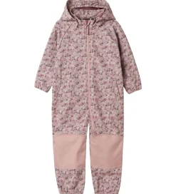 Softshell-Name It Softshelldragt m. Fleece - Noos - NmfAlfa - Woodrose/Blo