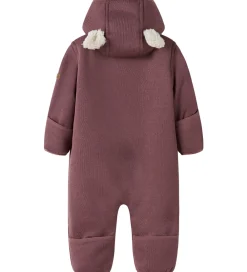 Softshell-Name It Softshelldragt m. Fleece - NbnMada08 - Rose Brown m. Øre