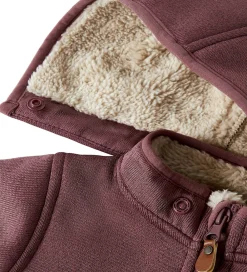 Softshell-Name It Softshelldragt m. Fleece - NbnMada08 - Rose Brown m. Øre