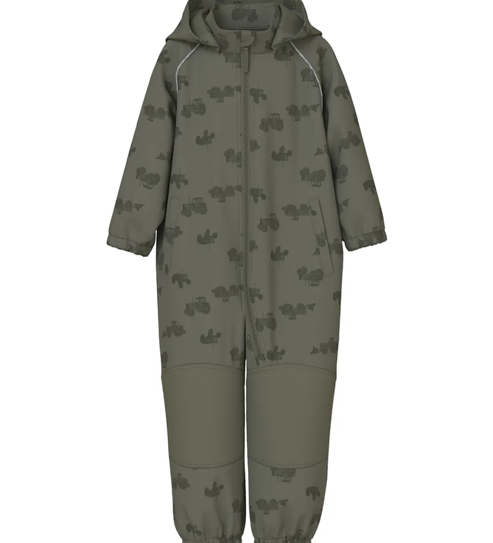 Name It Softshell*Softshelldragt m. Fleece - Noos - NmmAlfa08 - Dusty Oliv