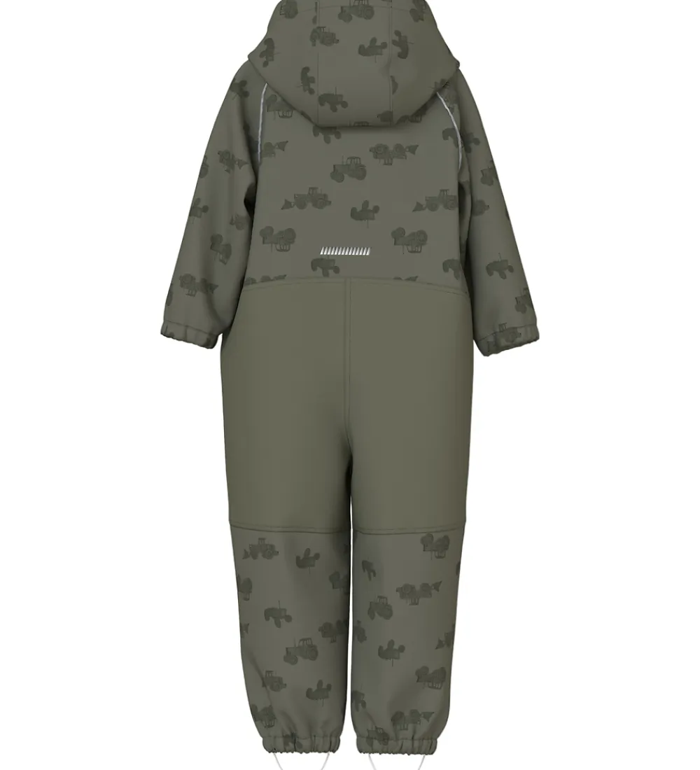 Name It Softshell*Softshelldragt m. Fleece - Noos - NmmAlfa08 - Dusty Oliv