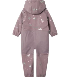 Softshell-Name It Softshelldragt m. Fleece - Noos - NmfAlfa08 - Elderberry