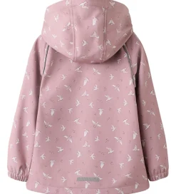 Softshell-Name It Softshelljakke m. Fleece - NmfAlfa08 - Woodrose/Bird