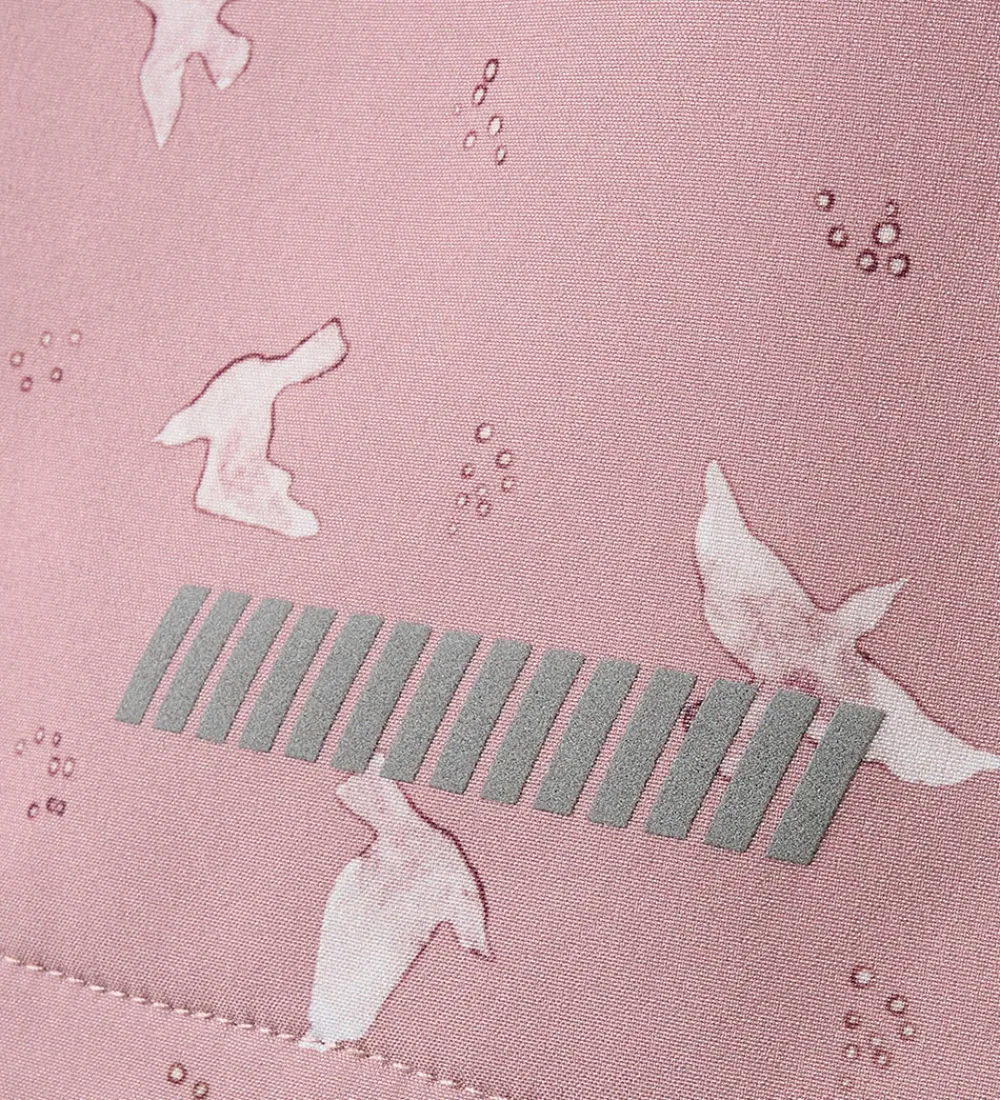 Softshell-Name It Softshelljakke m. Fleece - NmfAlfa08 - Woodrose/Bird