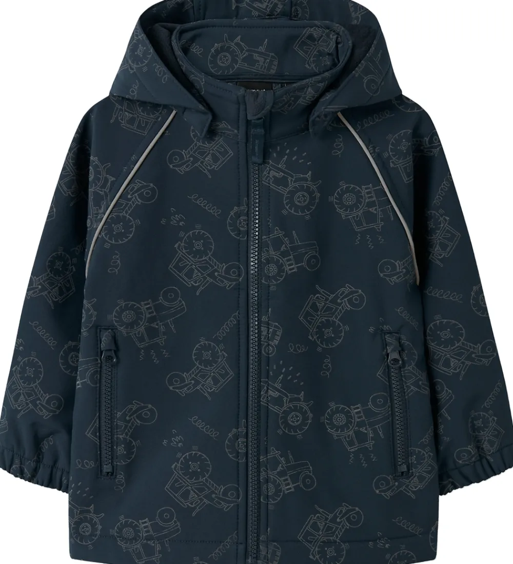 Name It Softshell*Softshelljakke m. Fleece - NmmAlfa08 - Dark Sapphire m.