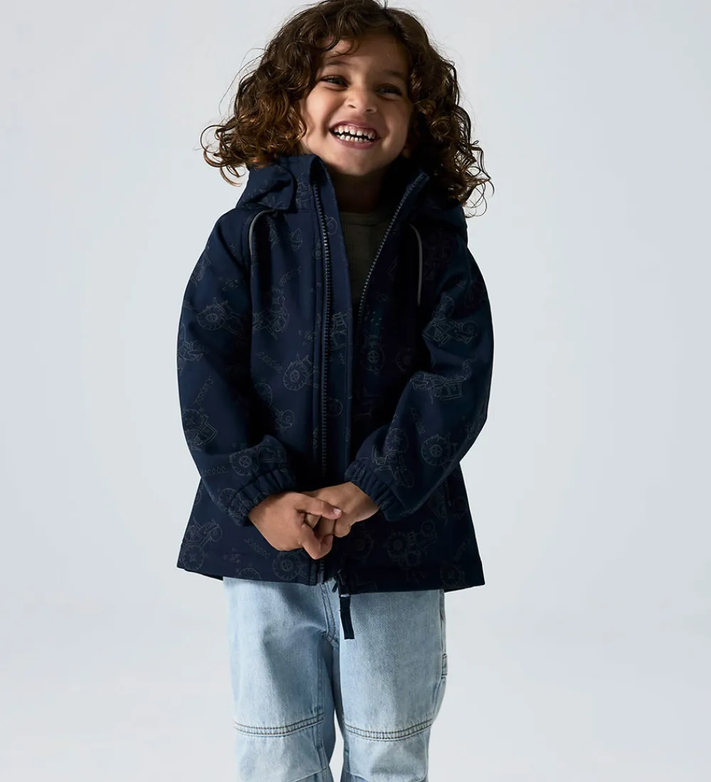 Name It Softshell*Softshelljakke m. Fleece - NmmAlfa08 - Dark Sapphire m.