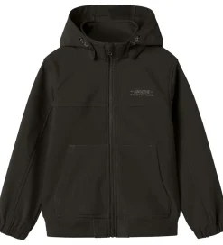 Softshell-Name It Softshelljakke m. Fleece - NkmAlfa08 - Cool Block - Sort