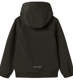 Softshell-Name It Softshelljakke m. Fleece - NkmAlfa08 - Cool Block - Sort