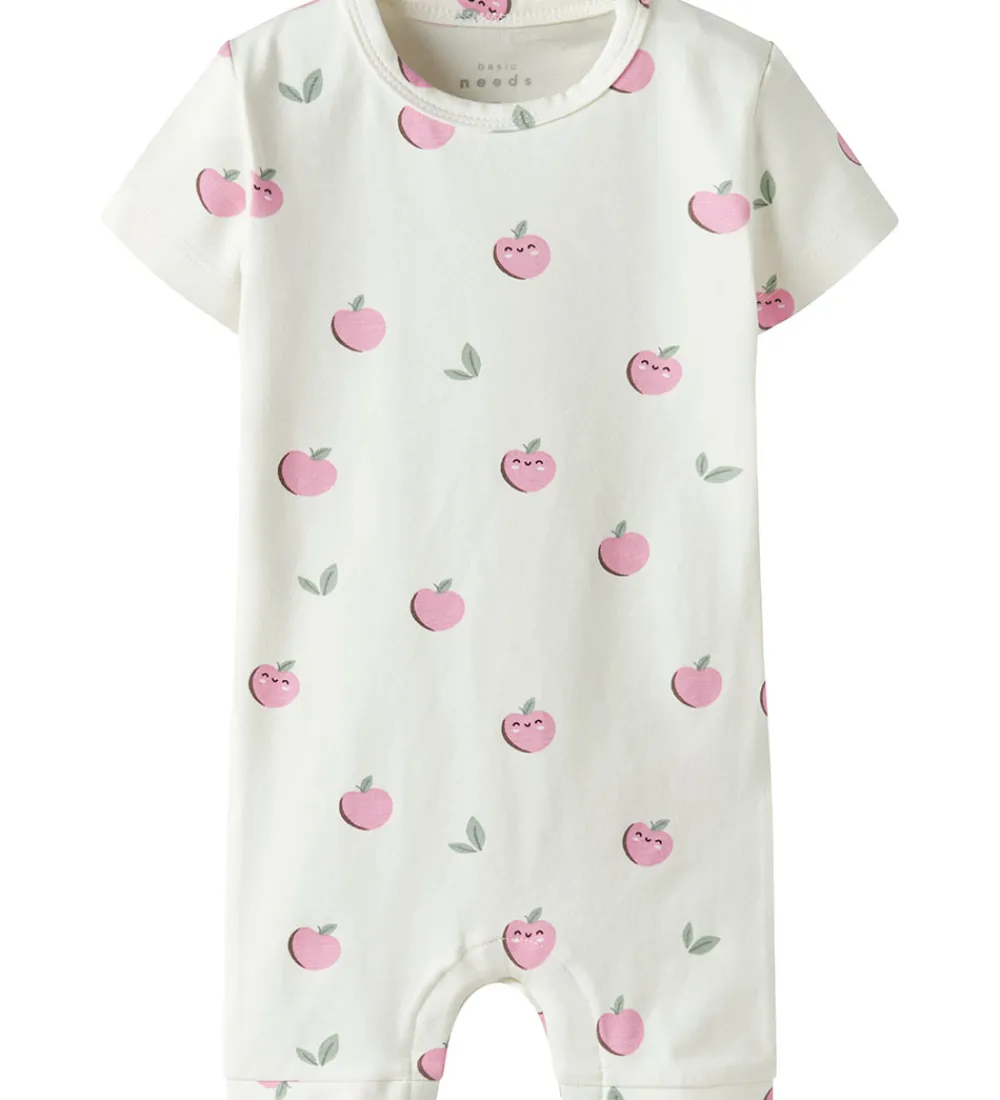 Sommerdragter-Name It Sommerdragt - NbfVandora - Cloud Dancer/Apples
