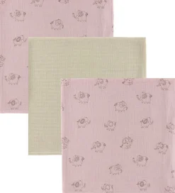 Stofbleer|Pusletid-Name It Stofbleer - 3-pak - Musselin - 70x70 cm - NbnOhappy - Bu