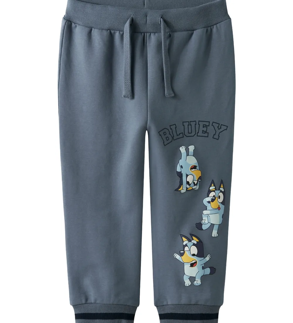 Name It Bukser Og Jeans*Sweatpants - NmmNimbu - Bluey - Flint Stone