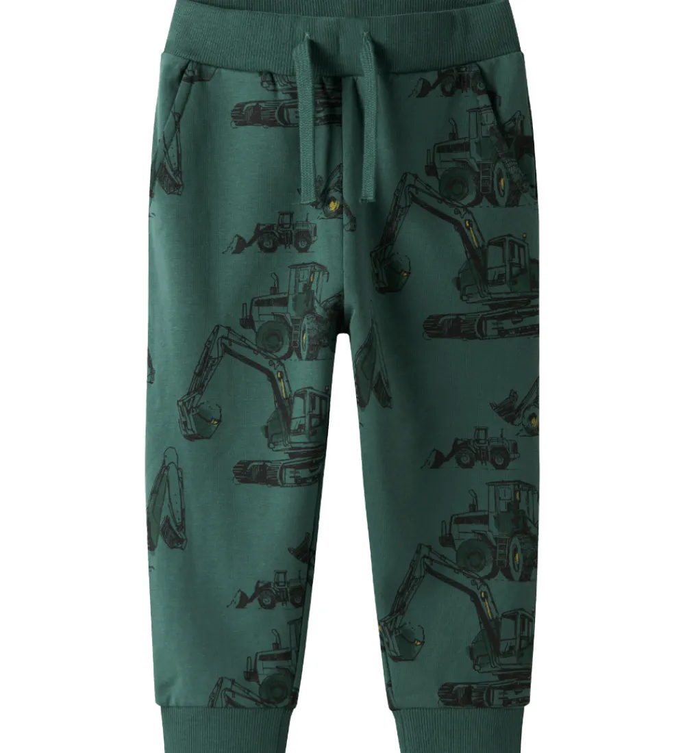Bukser Og Jeans-Name It Sweatpants - NmmStorm - Bistro Green