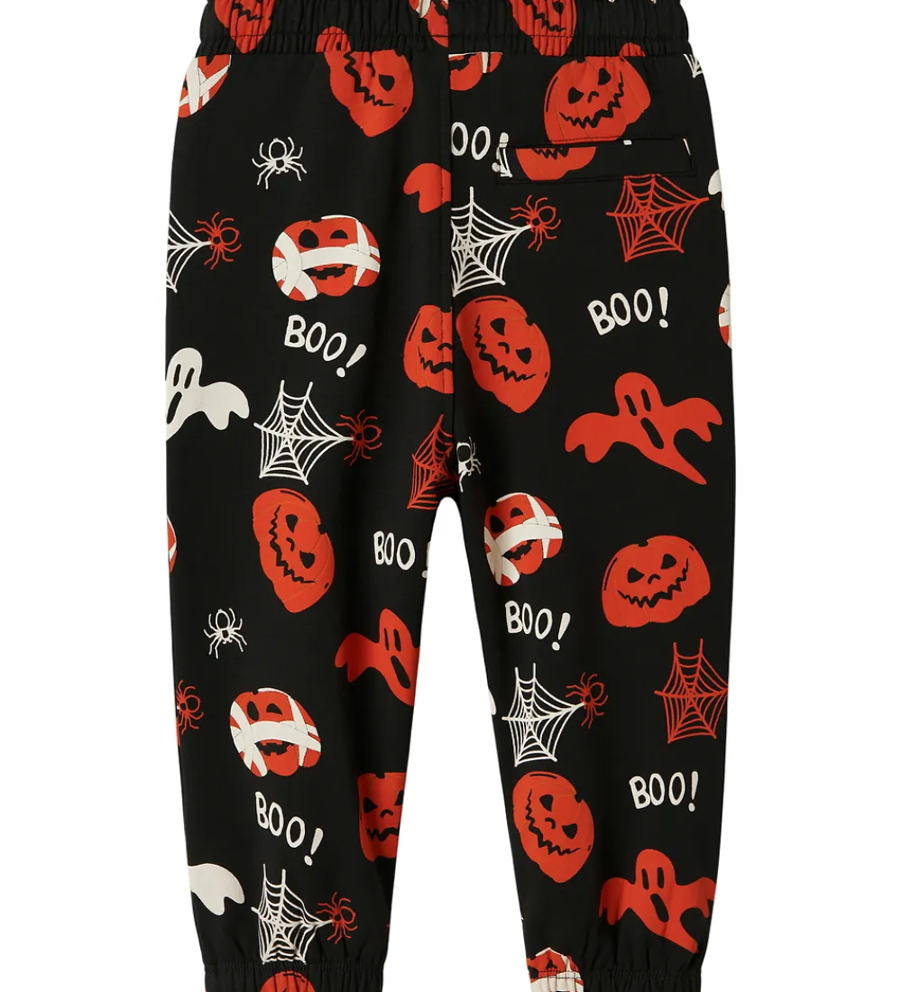 Name It Halloween*Sweatpants - NmnOpal - Sort m. Print