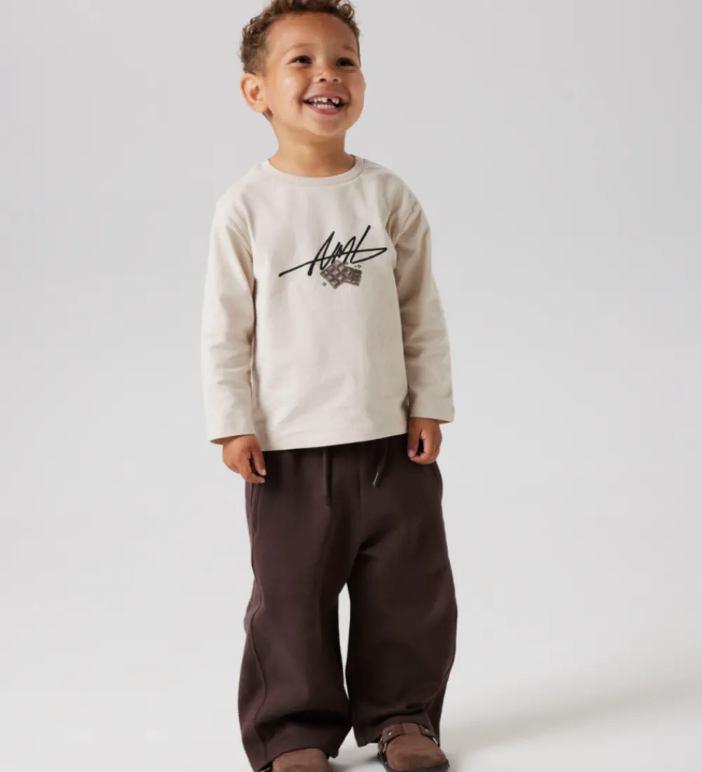 Name It Bukser Og Jeans|Unisex-Tøj*Sweatpants - NmnRaso - Seal Brown