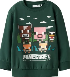 Sweatshirts-Name It Sweatshirt - Minecraft - NmmNell - Bistro Green