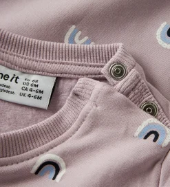 Name It Sweatshirts*Sweatshirt - NbfVimone - Keepsake Lilac/Rainbow
