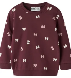 Name It Sweatshirts*Sweatshirt - NbfVimone - Burgundy/Bow