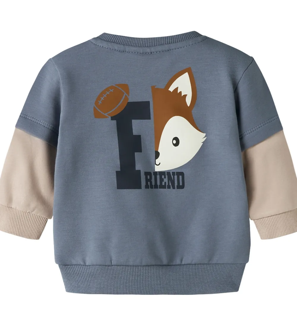 Bluser-Name It Sweatshirt - NbmSumo - Flint Stone