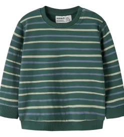 Name It Sweatshirts*Sweatshirt - NbmVimmer - Bistro Green/Stripes