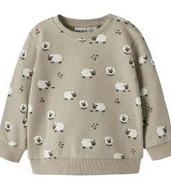 Sweatshirts-Name It Sweatshirt - NbmVimmer - Island Fossil/Sheep