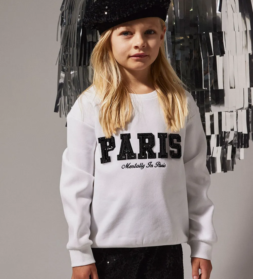 Name It Sweatshirts*Sweatshirt - NkfRetta - Bright White