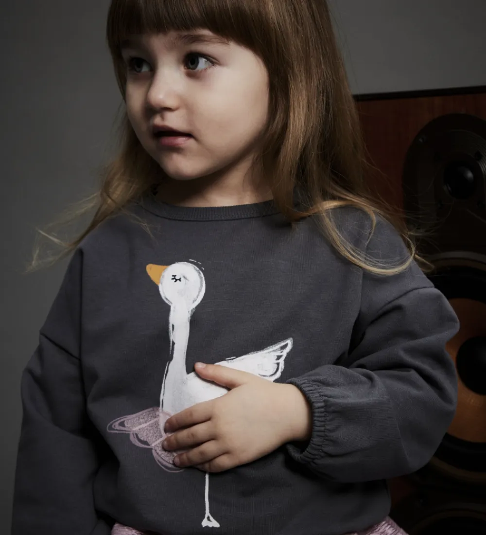 Name It Sweatshirts*Sweatshirt - NmfSwana - Lava Smoke