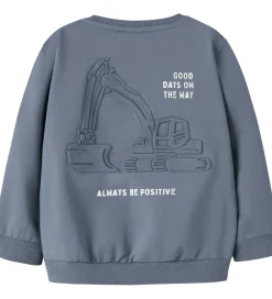 Bluser-Name It Sweatshirt - NmmSlade - Flint Stone