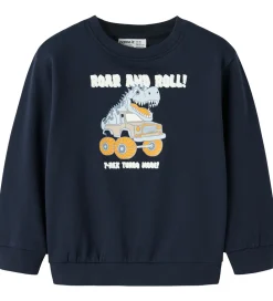 Sweatshirts-Name It Sweatshirt - Nmmvildar - Navy Blazer/Dino Car