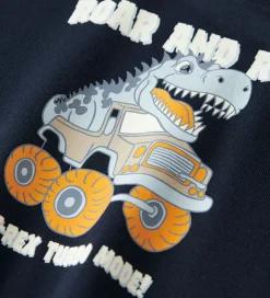 Sweatshirts-Name It Sweatshirt - Nmmvildar - Navy Blazer/Dino Car