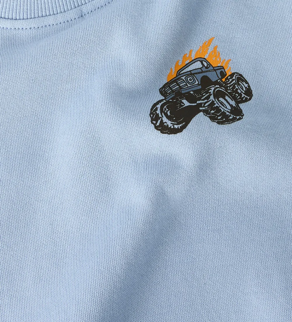 Name It Sweatshirts*Sweatshirt - Nmmvildar - Kentucky Blue/Monstertruck