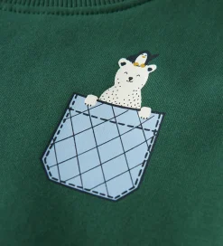 Name It Sweatshirts*Sweatshirt - NmmVugo - Bistro Green/Pocket Bear