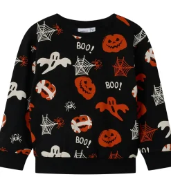 Halloween-Name It Sweatshirt - NmnOpal - Sort m. Print