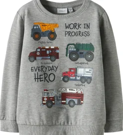 Name It Sweatshirts*Sweatshirt - Tonka - NmmOrson - Grey Melange