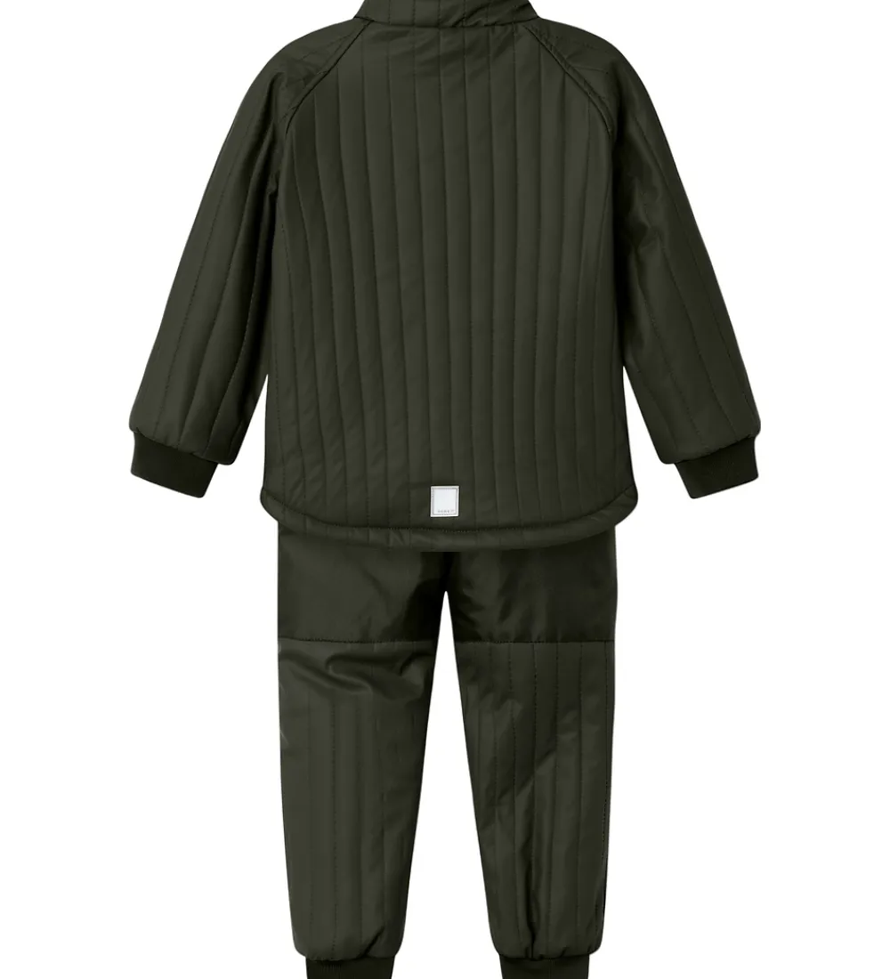 Name It Termotøj*Termotøj m. Fleece - PU - NmmMud - Rosin