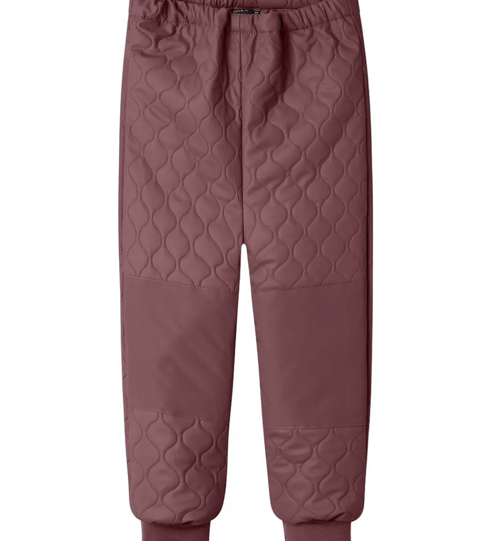Name It Termotøj*Termotøj m. Fleece - PU - NmfMud - Rose Brown