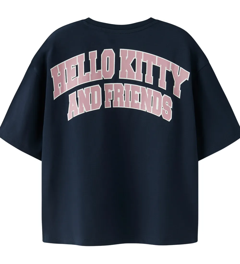 T-Shirts-Name It T-shirt - NkfOda - Hello Kitty - Navy Blazer