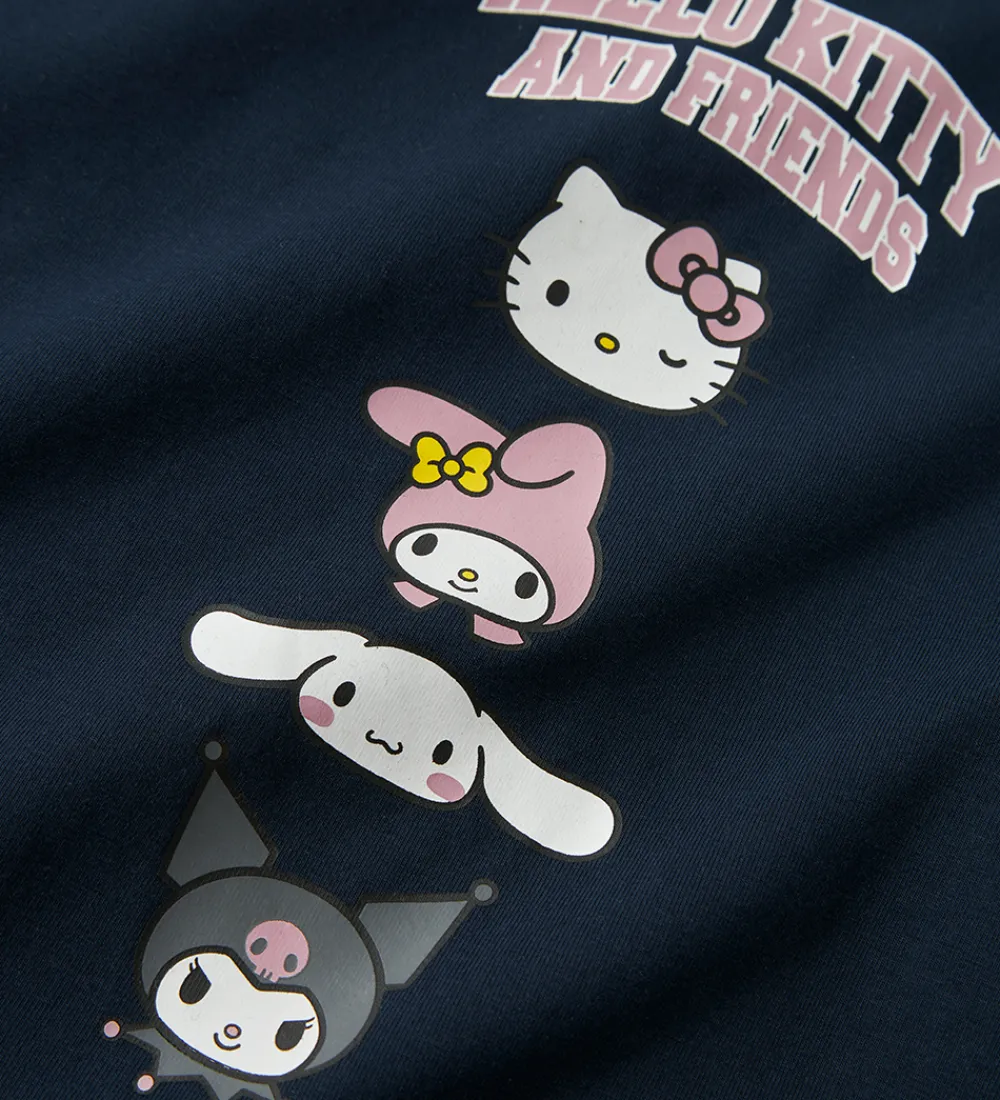 T-Shirts-Name It T-shirt - NkfOda - Hello Kitty - Navy Blazer