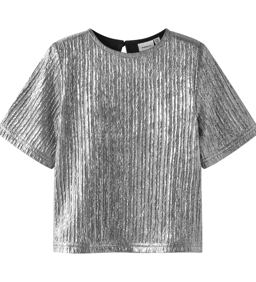 Name It T-Shirts|Juletøj*T-shirt - NkfReneing - Silver
