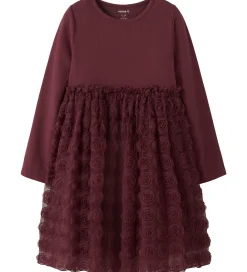 Kjoler|Juletøj-Name It Tylkjole - NmfSykia - Burgundy