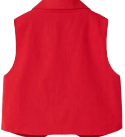Name It Veste*Vest - NkfFalinnen - Kort - Chinese Red