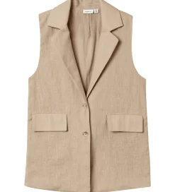 Veste-Name It Vest - NkfFalinnen - Humus