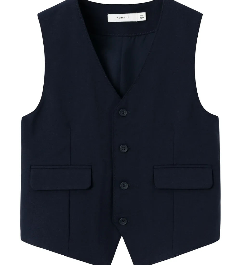 Veste|Juletøj-Name It Vest - NkmRiramel - Dark Sapphire