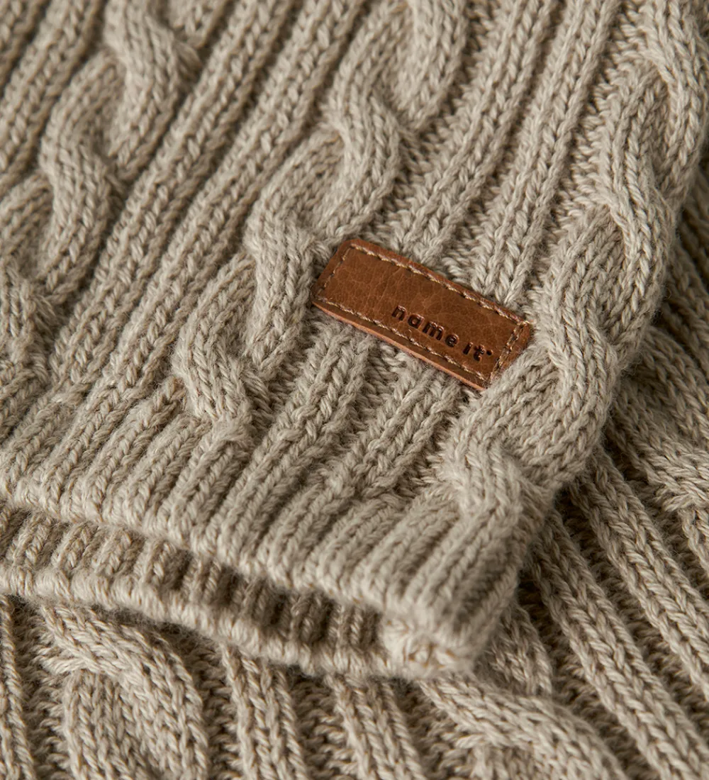 Name It Veste*Vest - Strik - NbmRoman - Island Fossil