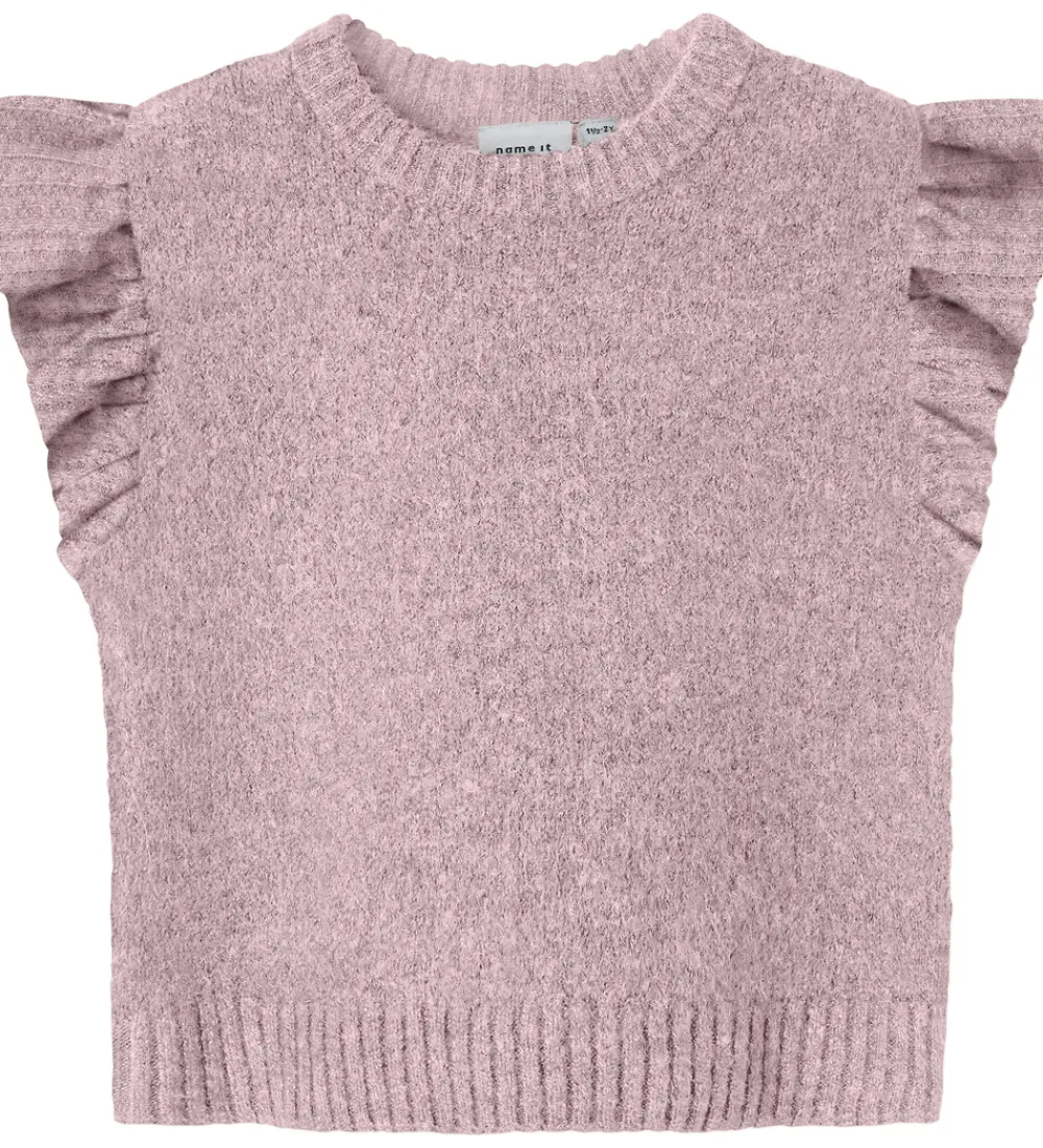 Veste-Name It Vest - Strik - NmfReifyly - Keepsake Lilac