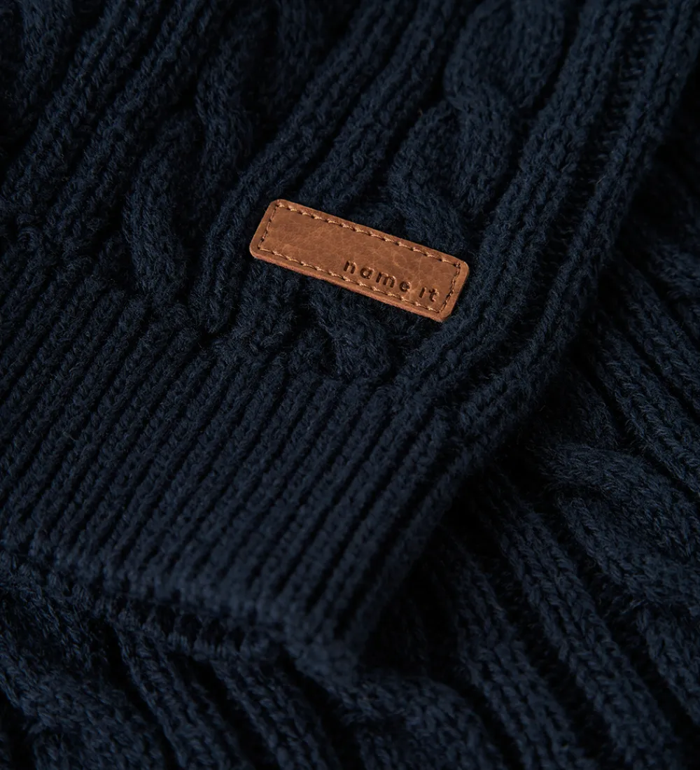 Veste-Name It Vest - Strik - NmmRoman - Navy Blazer