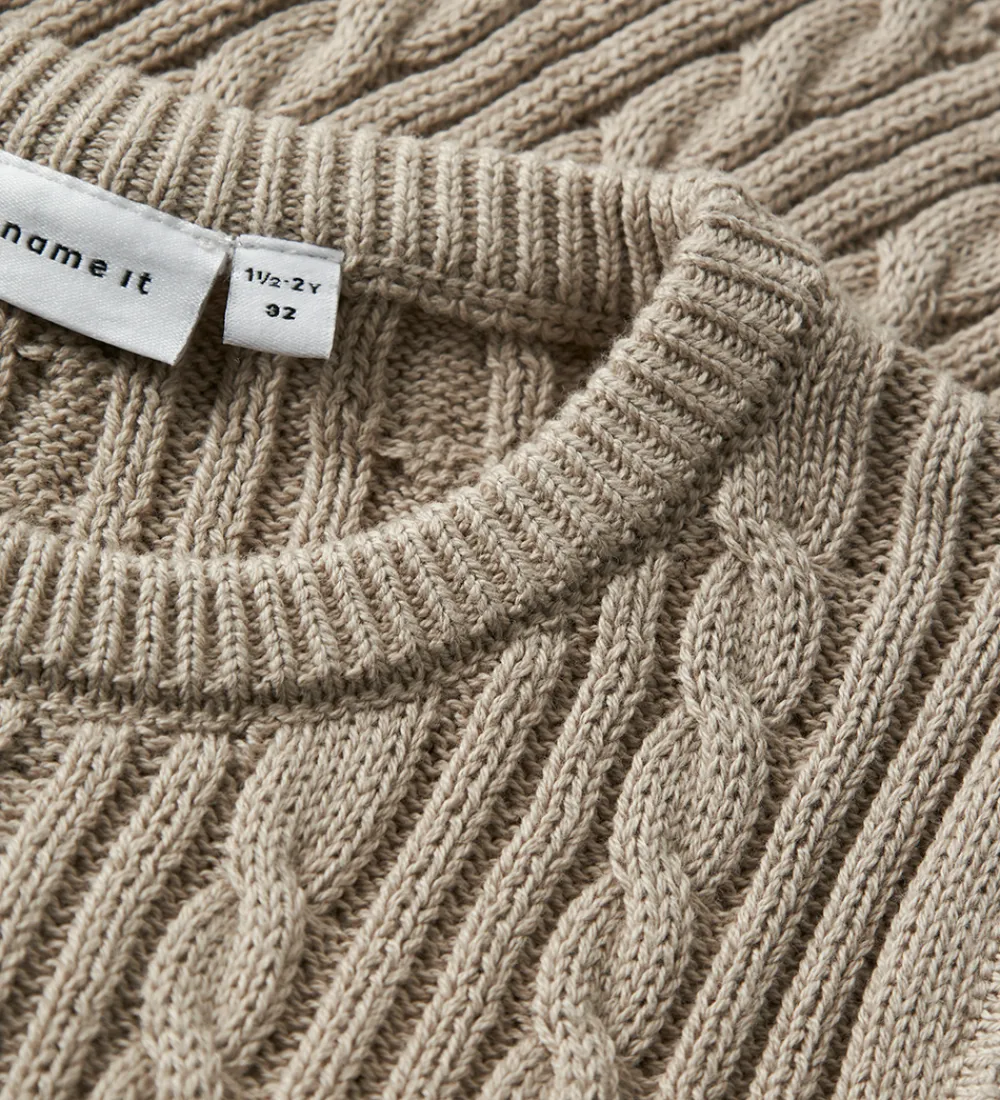 Name It Veste*Vest - Strik - NmmRoman - Island Fossil