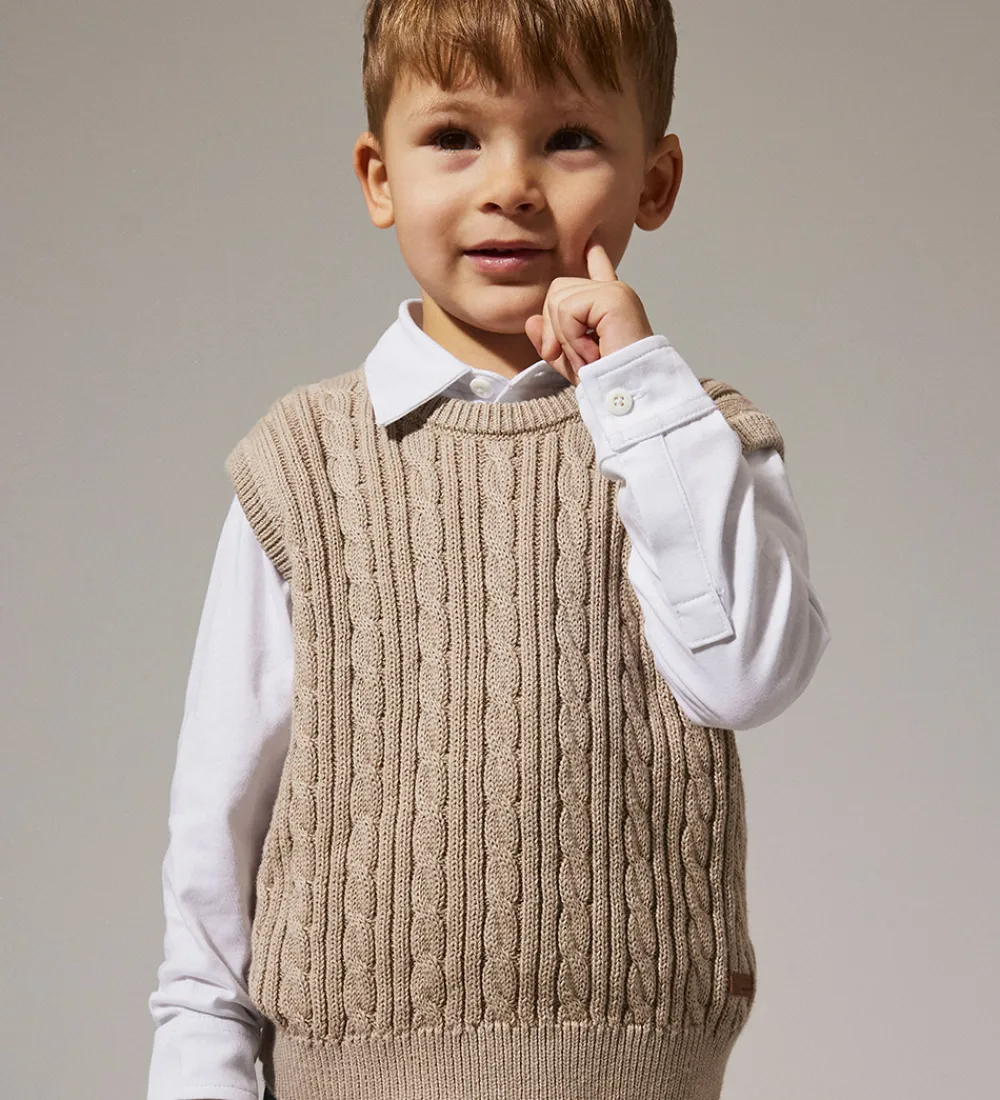 Name It Veste*Vest - Strik - NmmRoman - Island Fossil