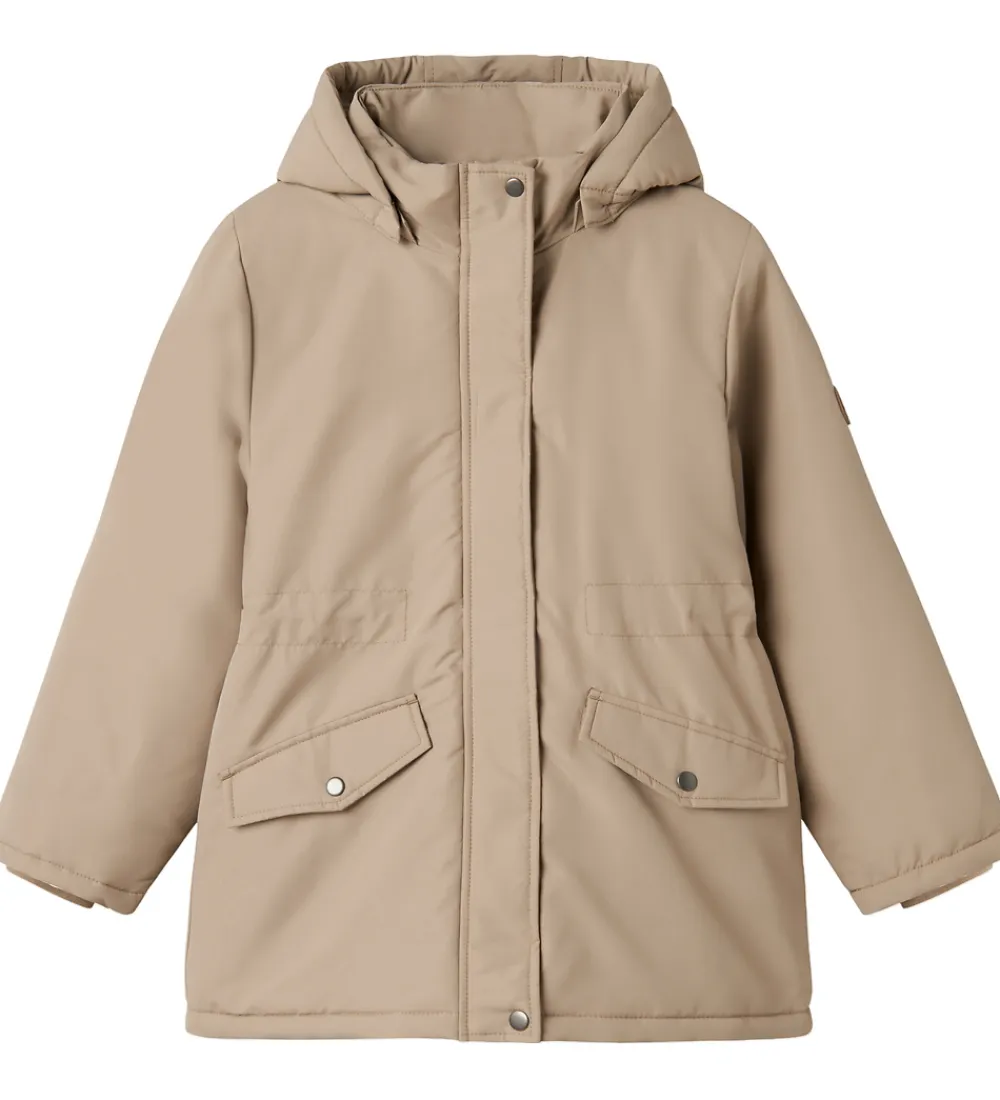 Vinterjakker-Name It Vinterjakke - NkfMarlow - Silver Mink